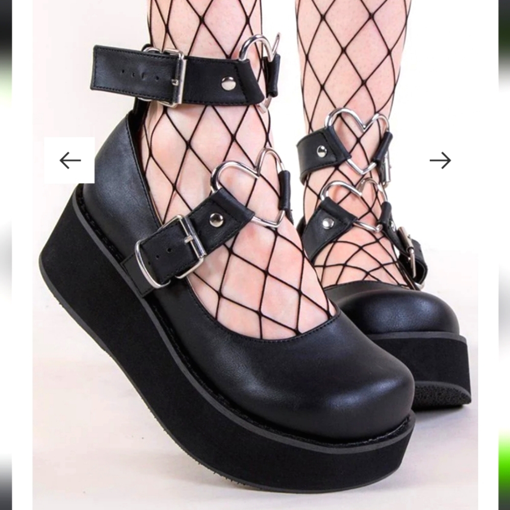 Demonia Sprite-02 Mary Jane platform creeper shoes